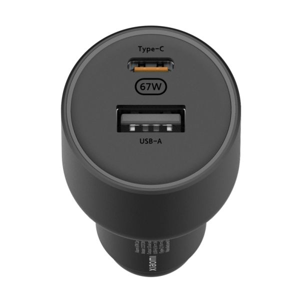 XIAOMI Auto punjač 67W (USB-A + Type-C), crna - 148115