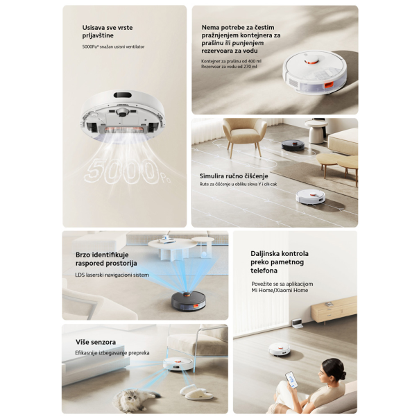 Xiaomi Mi robot usisivac Vacuum S20 EU crni - 222506