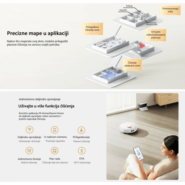 Xiaomi Mi robot usisivac Vacuum S20 EU crni - 222506