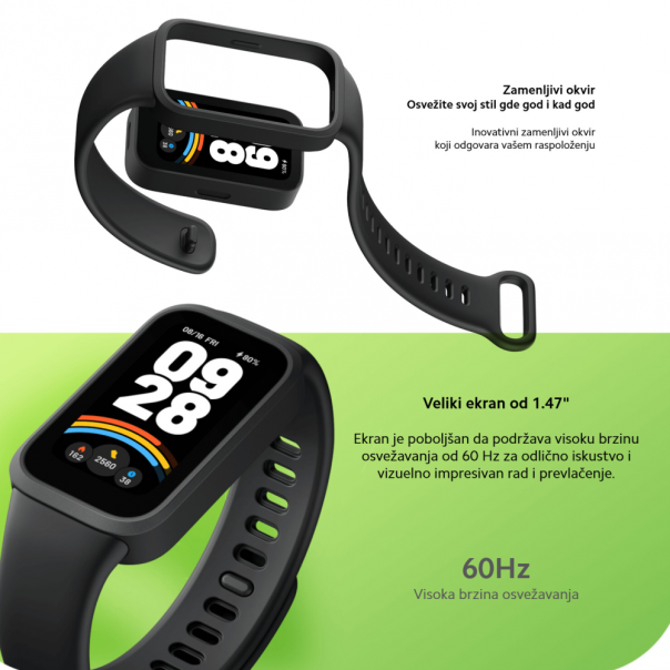 XIAOMI Fitnes narukvica Smart Band 9 Active, roza - 268500