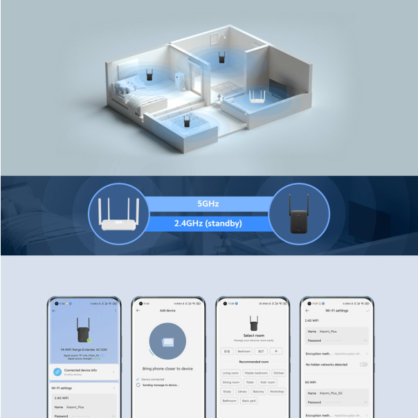 Xiaomi MI Wi-Wi Range Extender AC1200 DVB4348GL - 221354