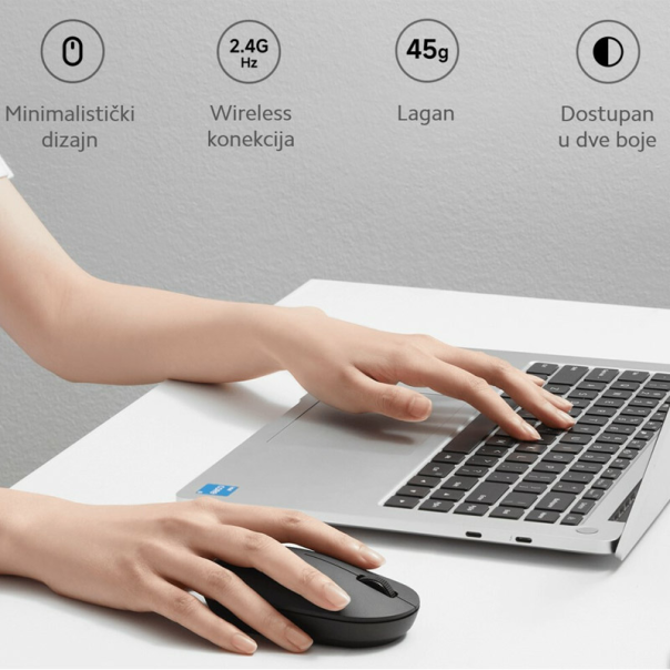 Xiaomi Mi wireless miš Lite 2 beli - 615998