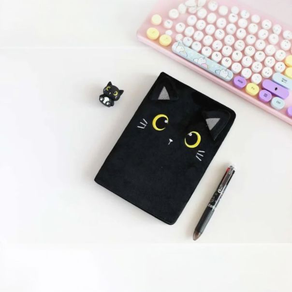 ITOTAL notes plišani A5 Crna mačka blanko 96 lista - 74928