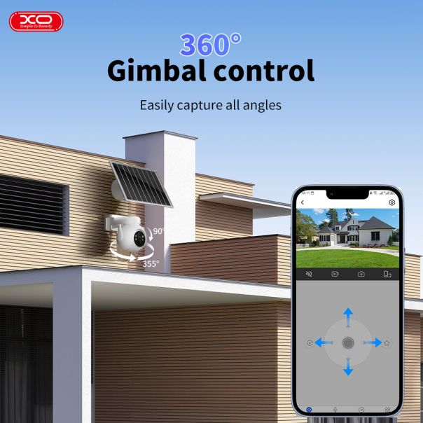 Kamera XO CR10, solarna 300W WiFi, spoljašnja - XO0313