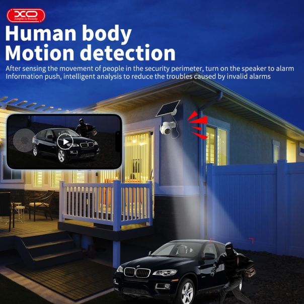 Kamera XO CR10, solarna 300W WiFi, spoljašnja - XO0313