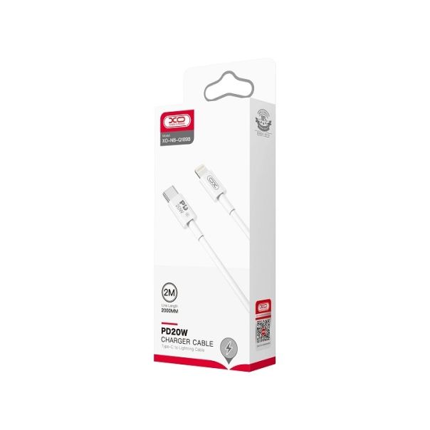 XO Kabl NB-Q189B Type-C na Lighting 20W, 2m, bela - 1820046