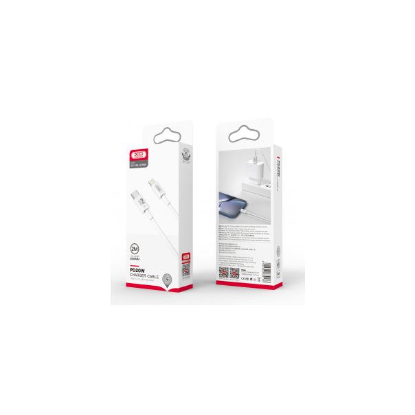 XO Kabl NBQ189B Type-C na Lightning 20W, 2m, bela - 20995-1