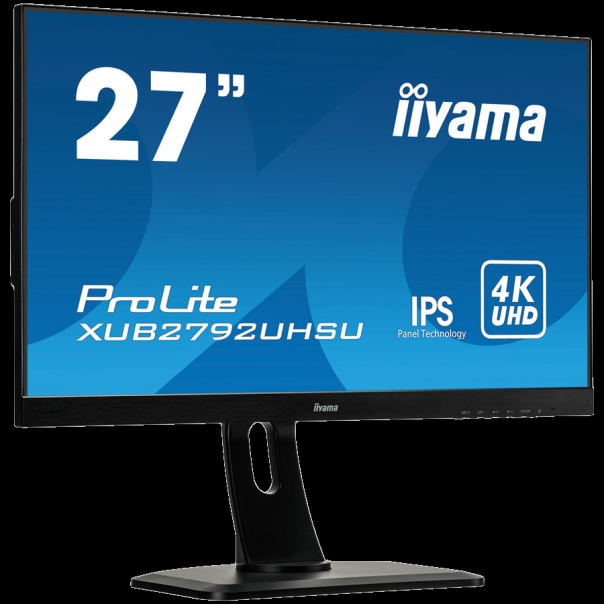 IIYAMA Prolite XUB2792UHSU-B6 Business Monitor - 68.5 cm (27''), 4K UHD (3840x2160) IPS LED 60Hz 4ms - XUB2792UHSU-B6
