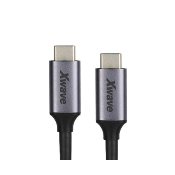 XWAVE Kabl Type C na Typ-C M-M 100W 20Gbps 5A 1m, crna - 1280162