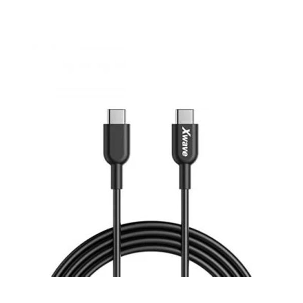 XWAVE Kabl USB Tip-C muški na Tip-C muški 1m 60W, crna - 1280164