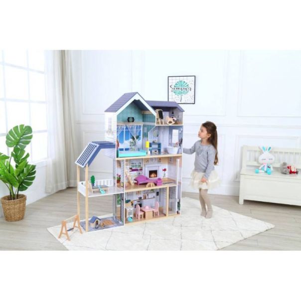 ECO TOYS Drvena kućica za lutke Maya Residence XXL - 8101