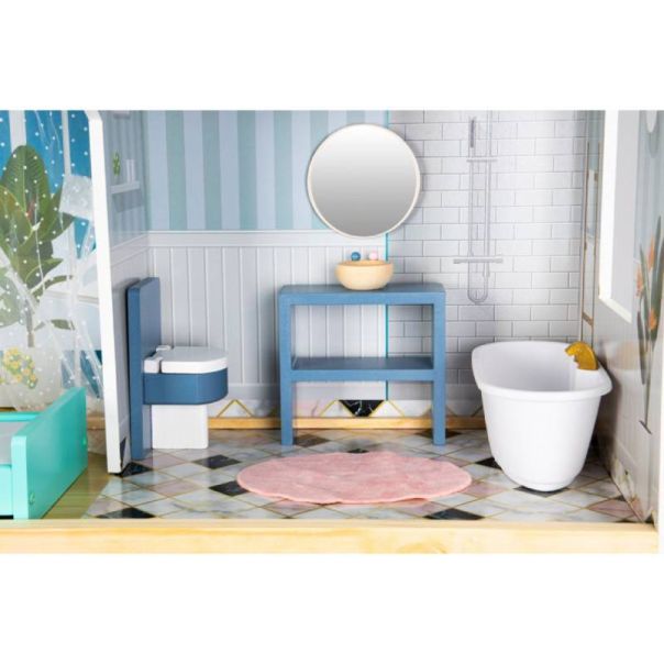 ECO TOYS Drvena kućica za lutke Maya Residence XXL - 8101
