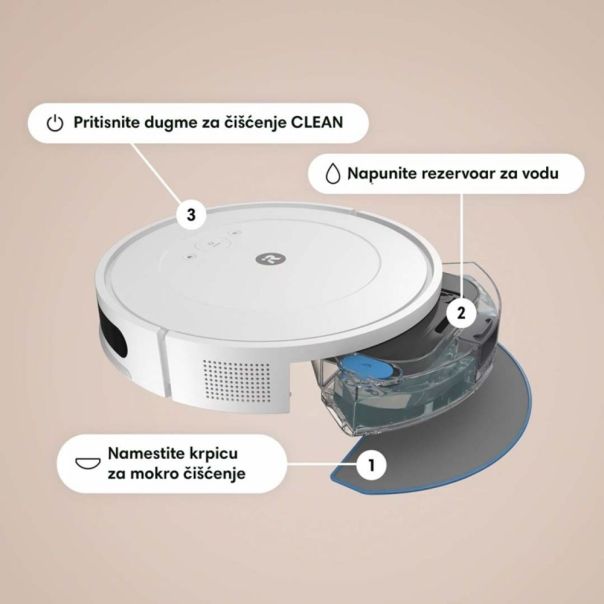 iROBOT Robot usisivač i brisač Roomba Combo Essential 2 beli - Y051240