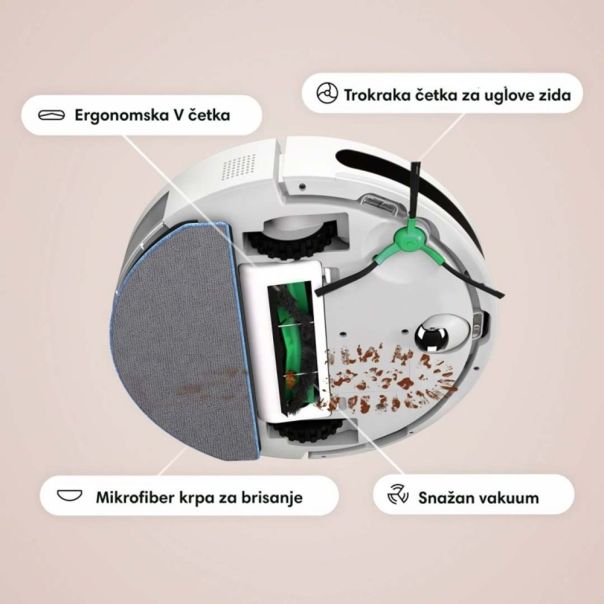 iROBOT Robot usisivač i brisač Roomba Combo Essential 2 beli - Y051240
