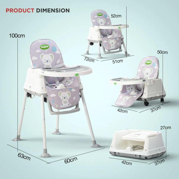 BABY LINE Hranilica za bebe Y22 Premium Siva Koala - EP2826674