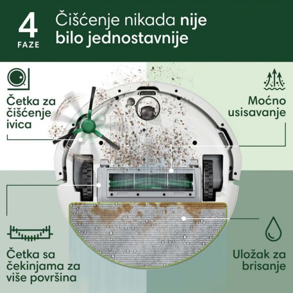 iROBOT Robot usisivač Roomba Combo 105 beli - Y311240