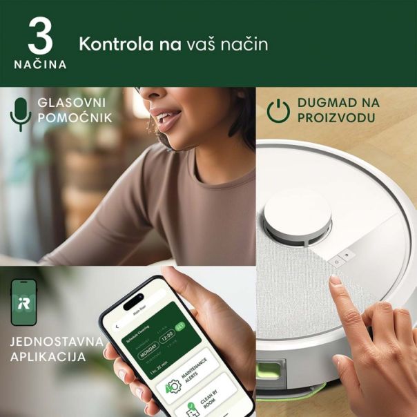 iROBOT Robot usisivač Roomba Combo 105+ beli - Y351240