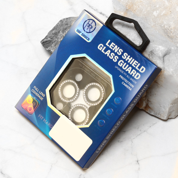 Zastita za kameru Diamond za iPhone 15 Pro 6.1 crna - 209264