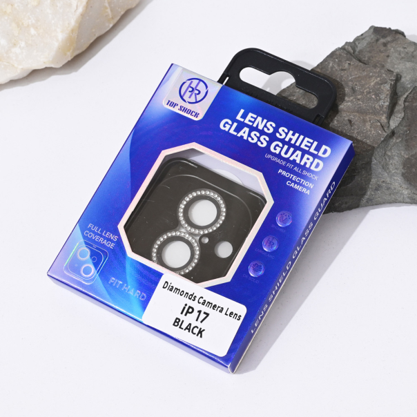Zaštita za kameru Diamond za iPhone 17 6.3 crna - 224625-1