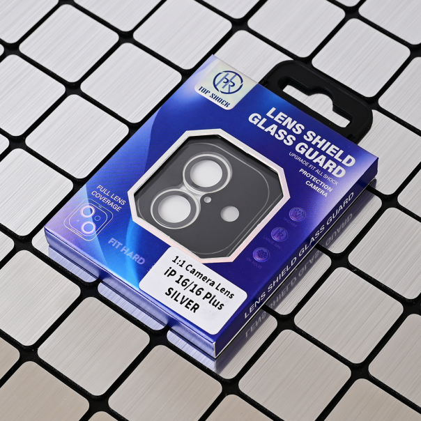 Zastita za kameru za iPhone 16 6.1/iPhone 16 Plus 6.7 srebrna - 217079