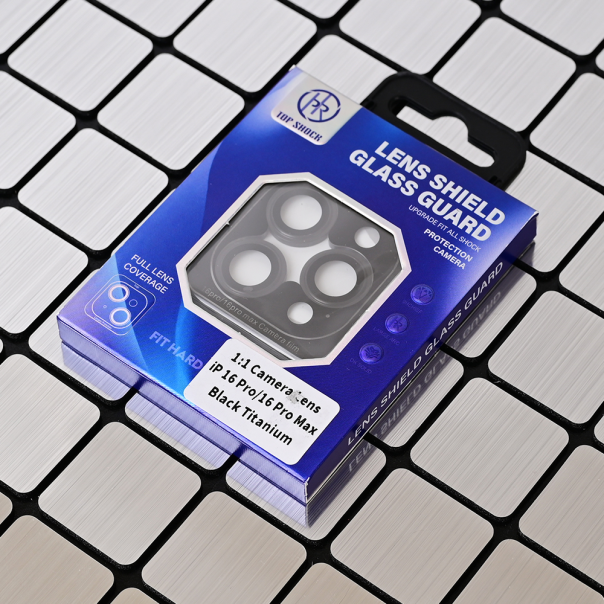 Zaštita za kameru za iPhone 16 Pro 6.3/iPhone 16 Pro Max 6.9 crna - 217077