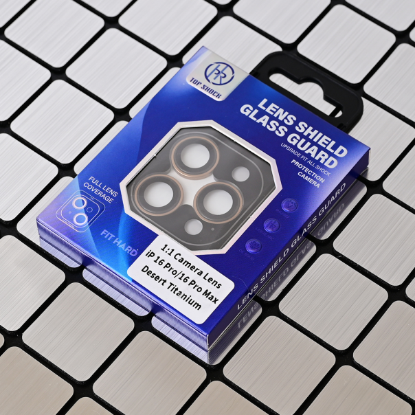 Zaštita za kameru za iPhone 16 Pro 6.3/iPhone 16 Pro Max 6.9 zlatna - 217075-1-1-1-1