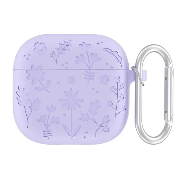 Zaštitna futrola Flower za Airpods 4 ljubičasta - 618006