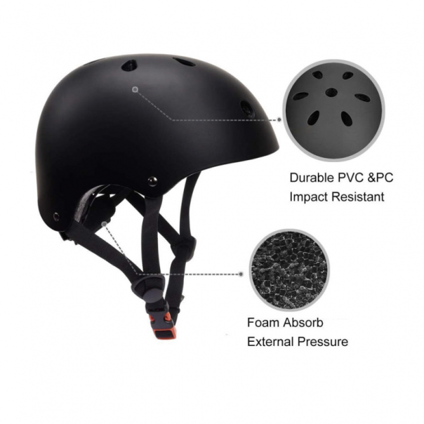 Zaštitna kaciga H01 crna - 81474