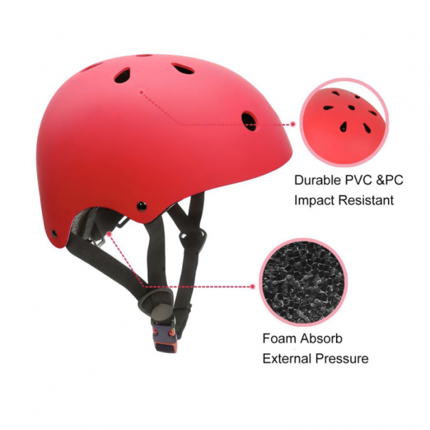 Zaštitna kaciga H01 crvena M - 81475