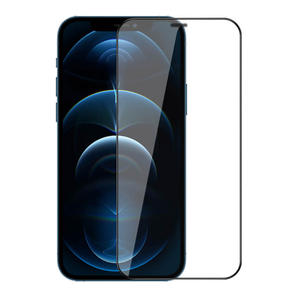 Zaštitno staklo za iPhone 12 mini crno. Nillkin 2u1 HD Full Screen 2.5D (0,33mm) - 050131