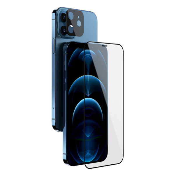 Zaštitno staklo za iPhone 12 mini crno. Nillkin 2u1 HD Full Screen 2.5D (0,33mm) - 050131