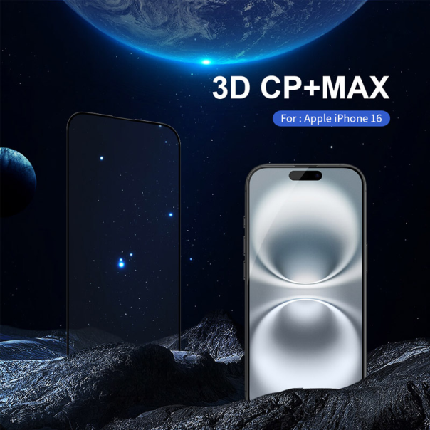 Zaštitno staklo za iPhone 16 crno Nillkin 3D CP+ MAX - 615378