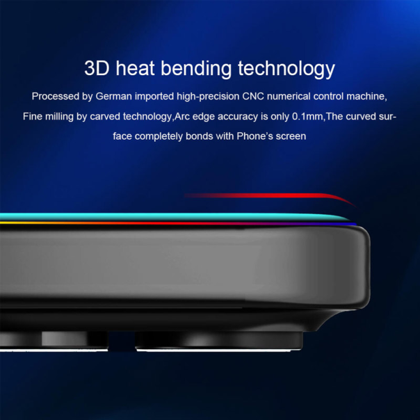 Zaštitno staklo za iPhone 16 crno Nillkin 3D CP+ MAX - 615378