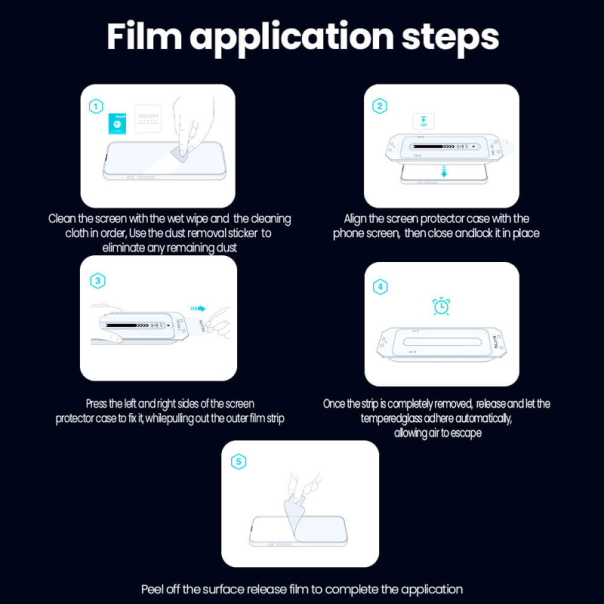 Zaštitno staklo za iPhone 17 Pro Max Nillkin Guardian Privacy full cover - 620482