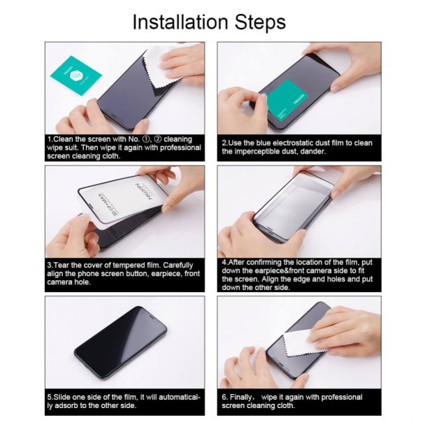 Zastitno Staklo Tempered glass Nillkin 3D CP+Max za iPhone 16 Pro 6.3 crni - 217997