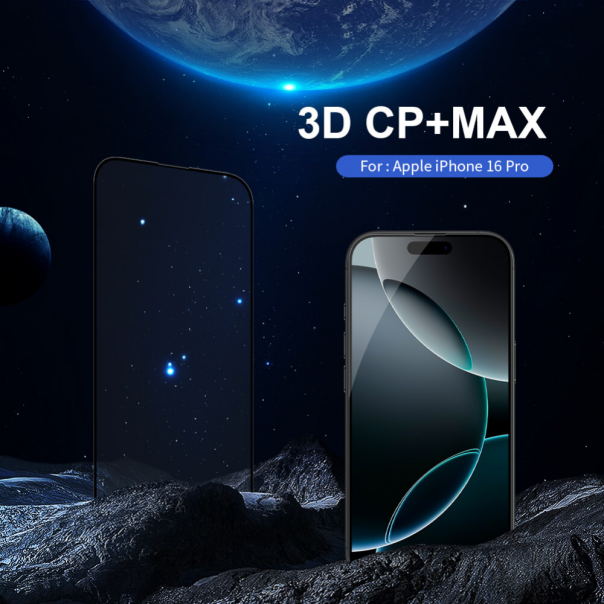 Zastitno Staklo Tempered glass Nillkin 3D CP+Max za iPhone 16 Pro 6.3 crni - 217997