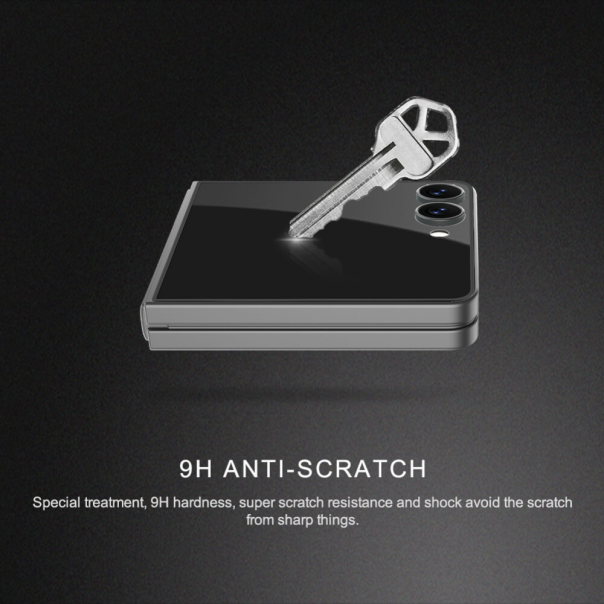 Zaštitno staklo za Samsung Galaxy Z Flip 7 crni Tempered glass Nillkin CP+ Pro - 223467