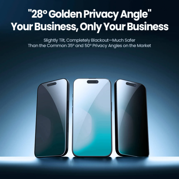 Zaštitno staklo za iPhone 17 Pro Max 6.9 (sa kalupom) Tempered glass Nillkin Guardian Privacy - 223904