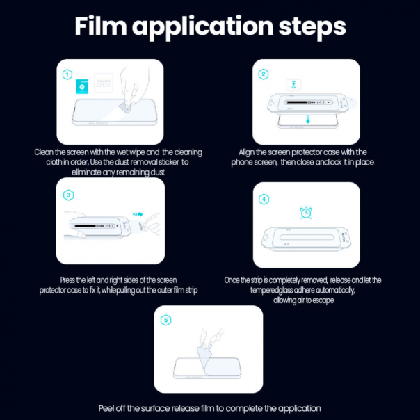 Zaštitno staklo za iPhone 17 Pro 6.3 (sa kalupom) Tempered glass Nillkin Guardian Privacy - 223903