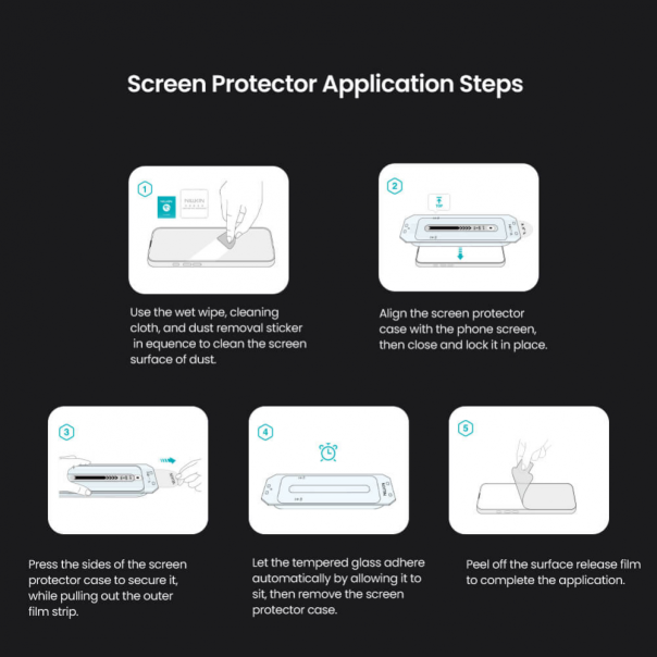 Zaštitno staklo za iPhone 17 Pro 6.3 (sa kalupom) Tempered glass Nillkin H+ Pro - 223907-1