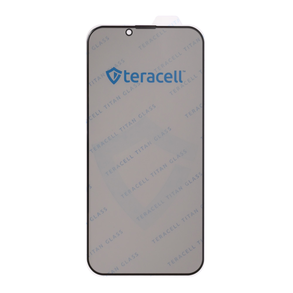 Zastitno staklo Tempered Glass Privacy Teracell Titan 2.5D za iPhone 14 Pro 6.1 crni - 217600