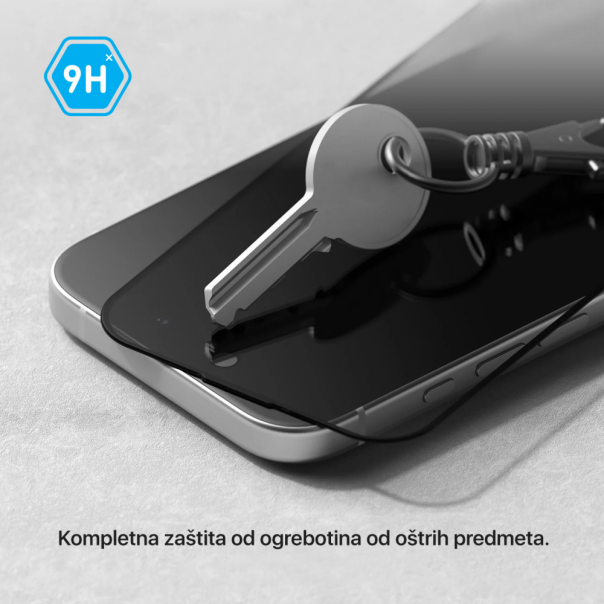 Zastitno staklo Tempered Glass Privacy Teracell Titan 2.5D za iPhone 12/12 Pro 6.1 crni - 218907