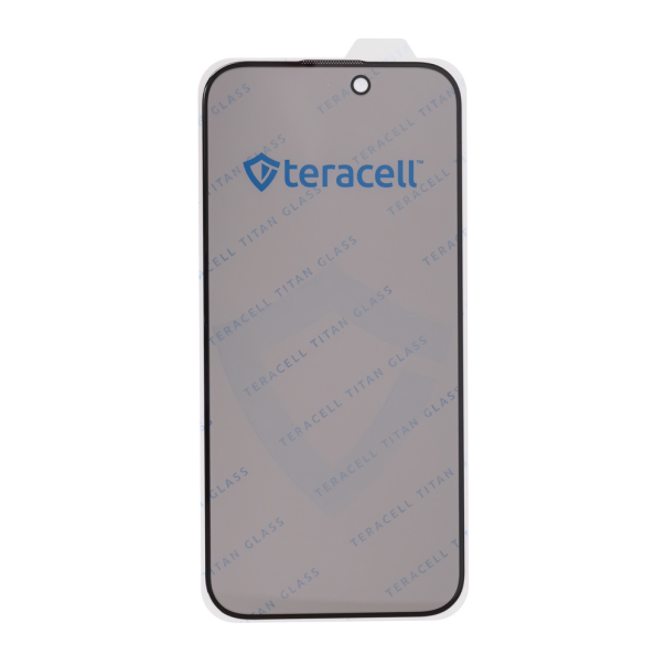 Zastitno staklo Tempered Glass Privacy Teracell Titan 2.5D za iPhone 16 Pro Max 6.9 crni - 218600