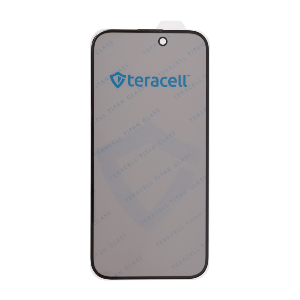 Zastitno staklo Tempered Glass Privacy Teracell Titan 2.5D za iPhone 16 Pro 6.3 crni - 218599