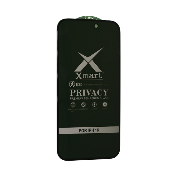 Zastitno staklo Tempered glass X mart 9D Privacy za iPhone 16 6.1 - 218610
