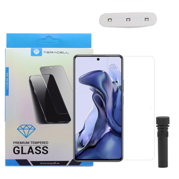 Zaštitno staklo za Xiaomi 12T/ 12T Pro/ K50 Ultra UV Glue Full Cover + lampa - 058058