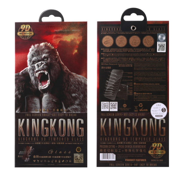 Zaštitno staklo za iPhone 13/ 13 Pro/ 14/ 16e crno WK King Kong 9H - 054990