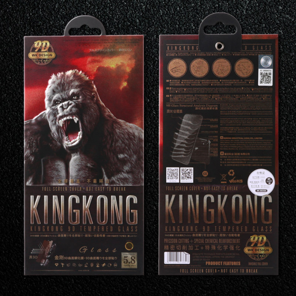 Zaštitno staklo za iPhone 15 Pro crno WK King Kong 9H - 603583