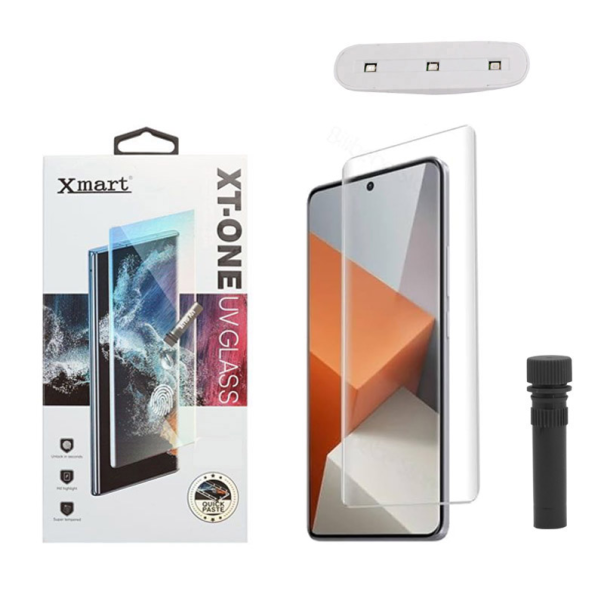 Zaštitno staklo za Xiaomi Redmi Note 13 Pro Plus 5G XMART UV Glue Full Cover + lampa - 610300
