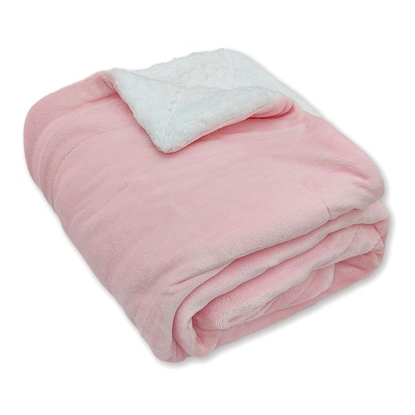 eHomeLiving Ćebe sa krznom 150x200cm roze - ZB066-ROZE